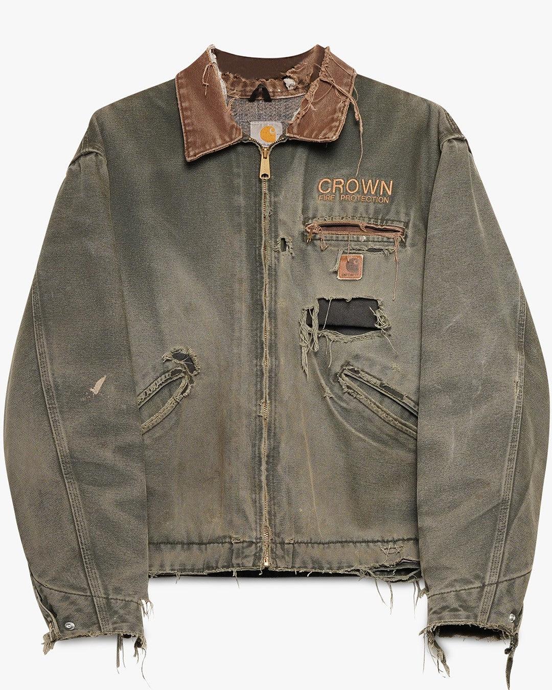 Pine Green Thrashed Carhartt Detroit