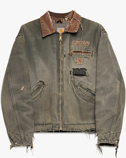 Pine Green Thrashed Carhartt Detroit