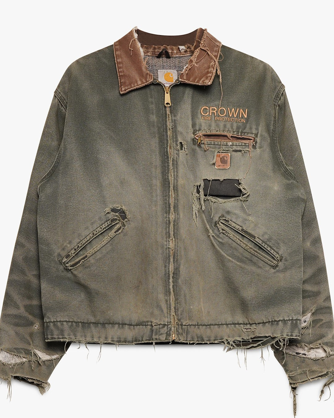 Pine Green Thrashed Carhartt Detroit