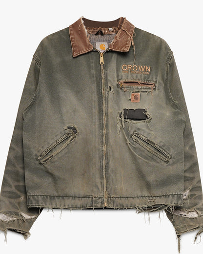 Pine Green Thrashed Carhartt Detroit