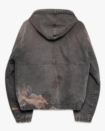 Steel Blue Stussy Hooded Jacket