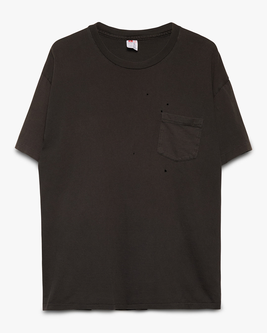 Distressed Hanes Pocket Tee