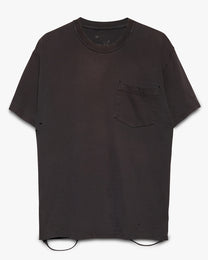 Distressed &amp; Faded Pocket Tee