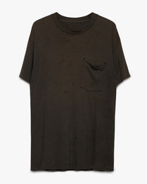 Distressed &amp; Faded Pocket Tee