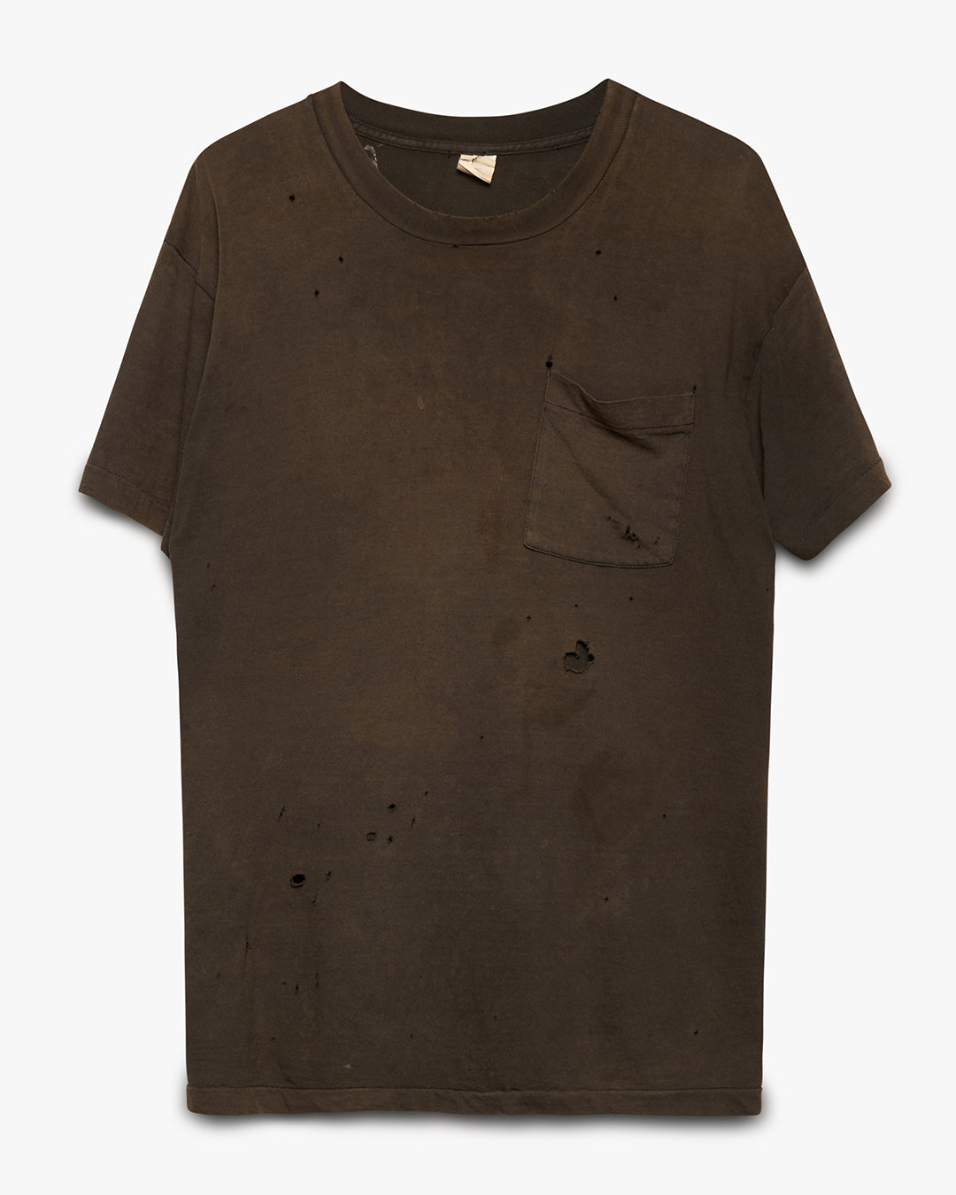 Distressed &amp; Faded Pocket Tee