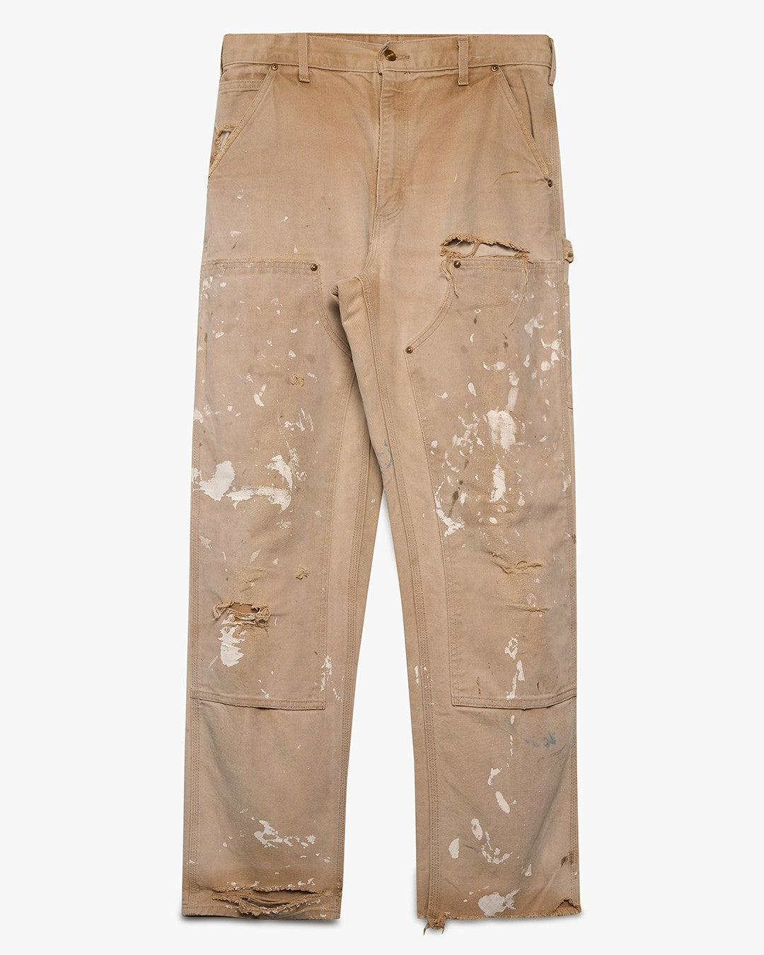 Faded &amp; Painted Carhartt Double Knees