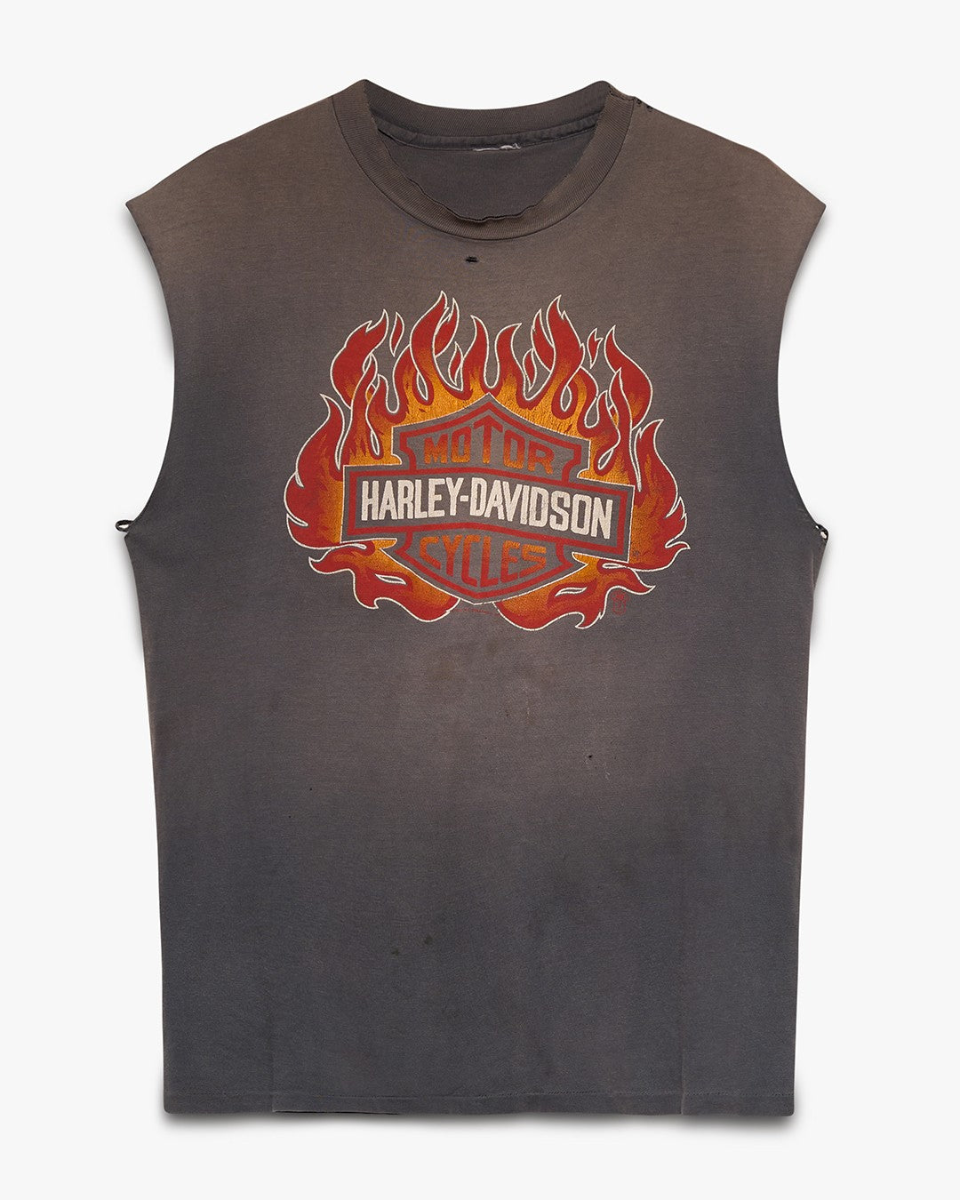 Smoked Harley Flames Cut Off