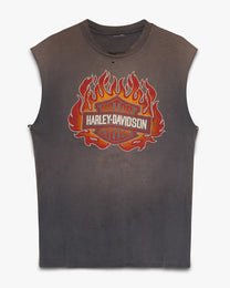 Smoked Harley Flames Cut Off
