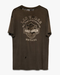 Distressed &amp; Faded Harley Tee