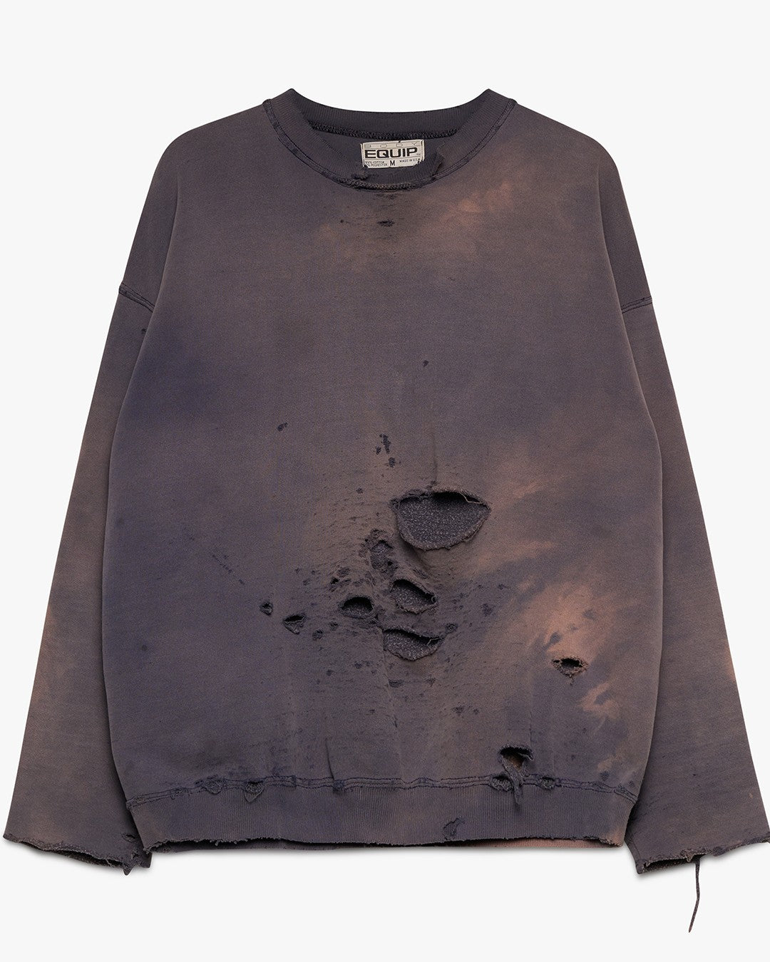 Distressed/Faded Crewneck Sweatshirt
