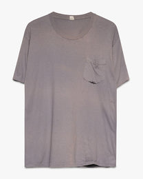 Grey/Purple Pocket Tee