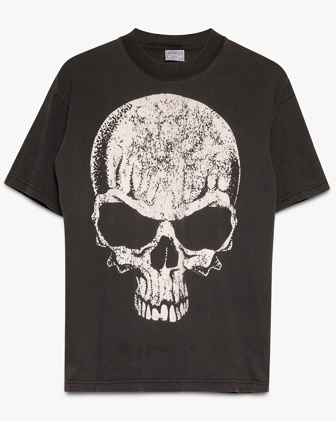 Faded White Skull Tee