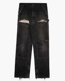 Thrashed/Faded Black Double Knees