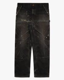 Distressed/Repaired Black Carhartt Double Knees