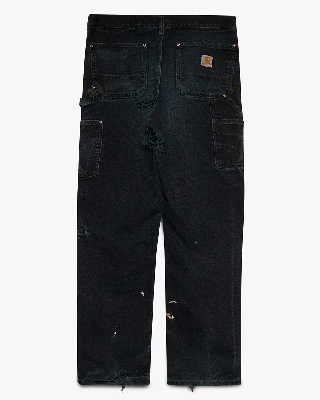 Thrashed Black Carhartt Double Knees