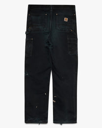 Thrashed Black Carhartt Double Knees