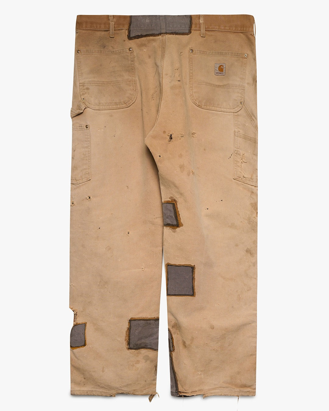Thrashed/Patched Tan Carhartt Double Knees