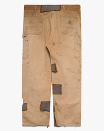 Thrashed/Patched Tan Carhartt Double Knees