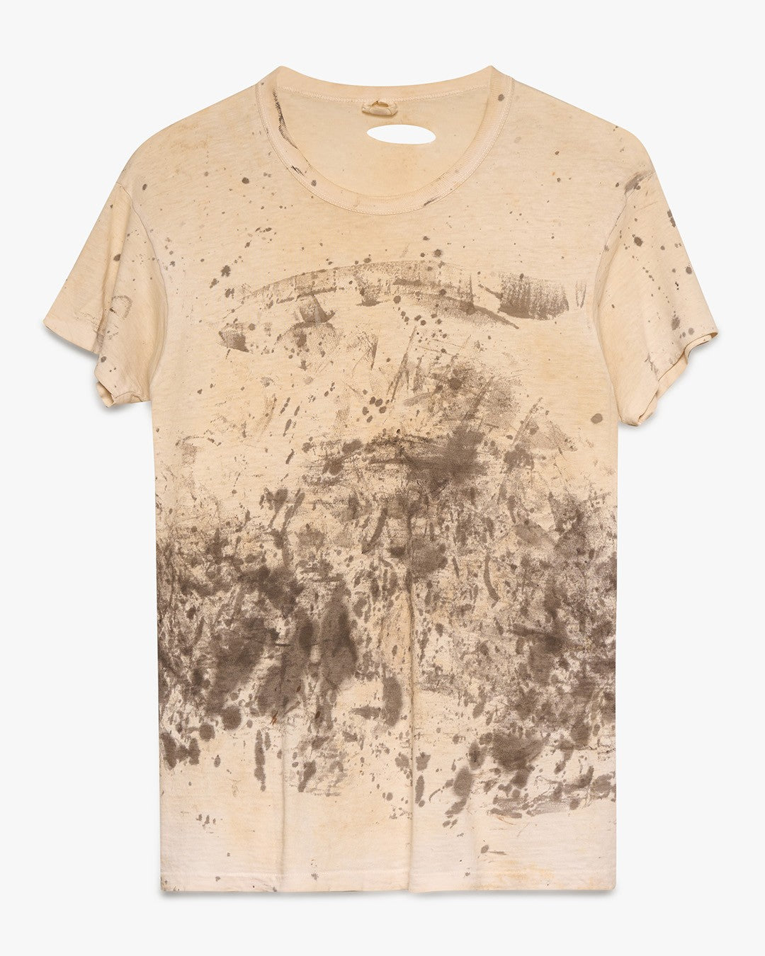 Stained Black White Tee
