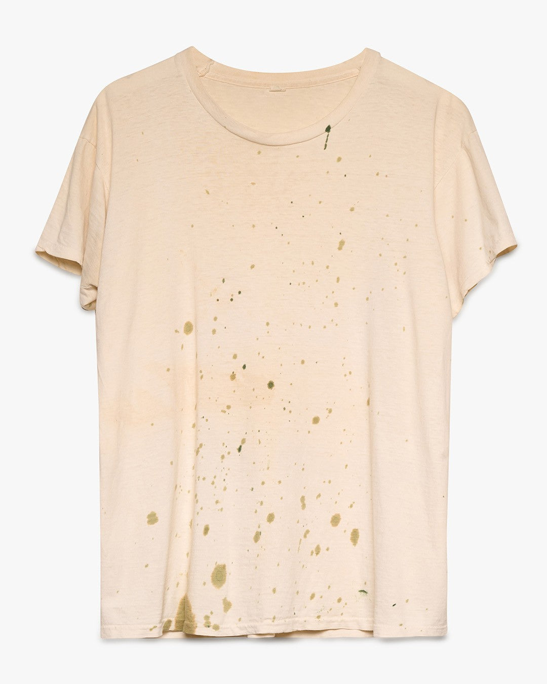 Stained Green White Tee
