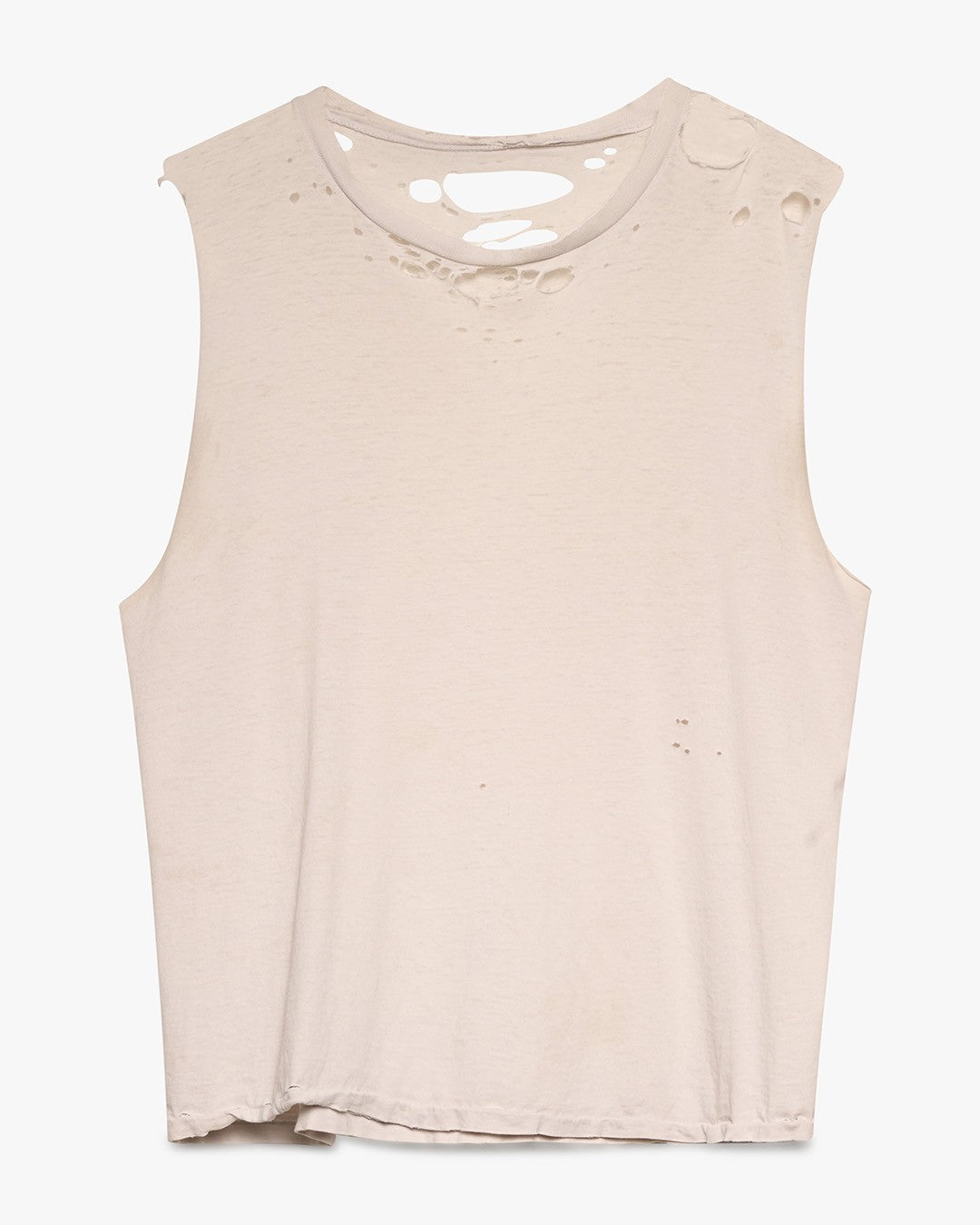 Thrashed White Cut-Off