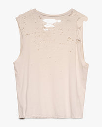 Thrashed White Cut-Off