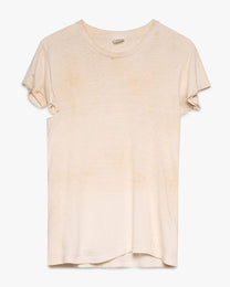 Distressed/Stained White Blank Tee