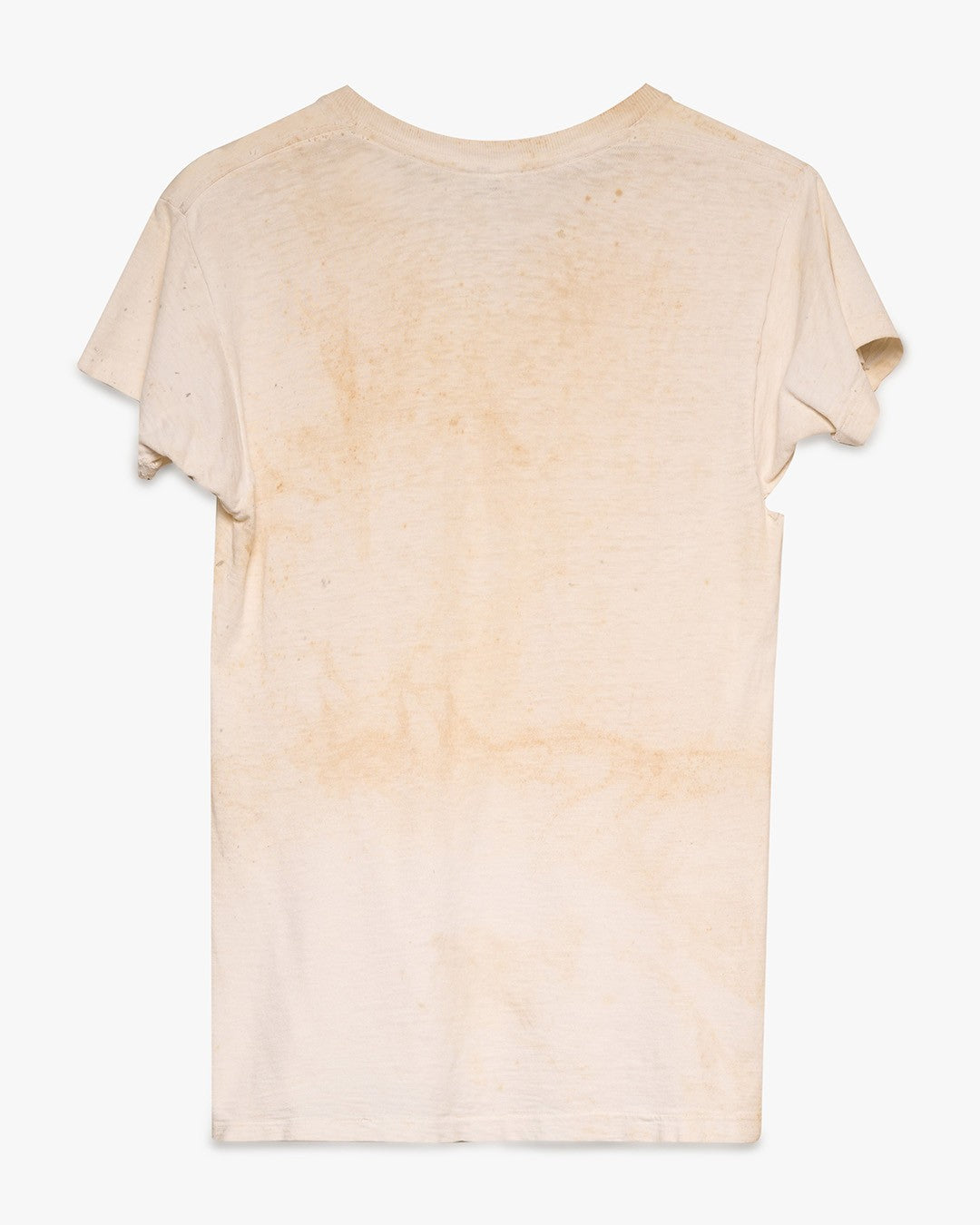 Distressed/Stained White Blank Tee