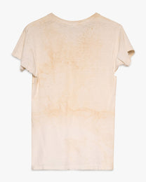 Distressed/Stained White Blank Tee