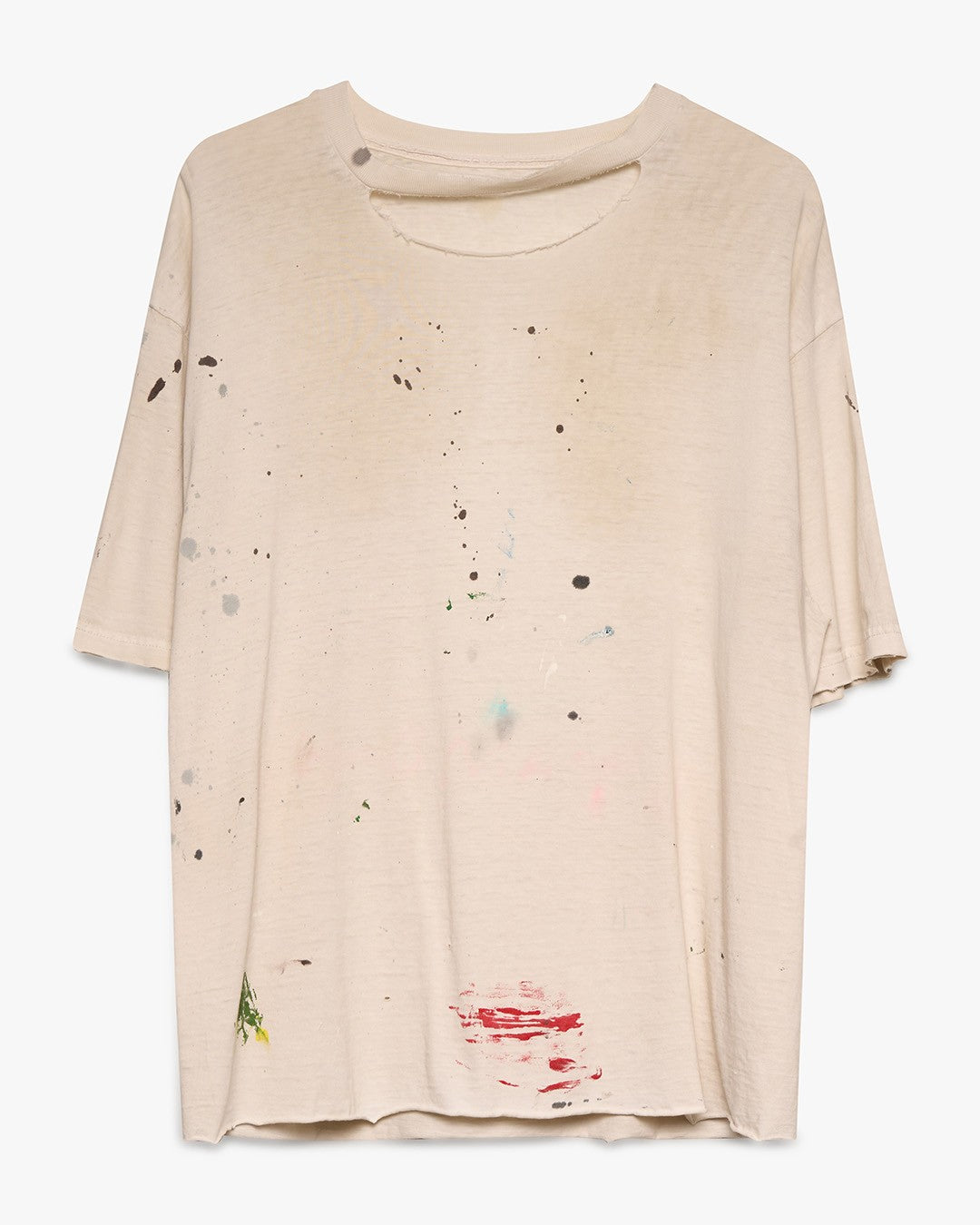 Painted/Thrashed White Tee