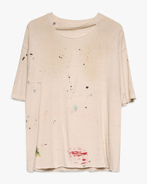 Painted/Thrashed White Tee