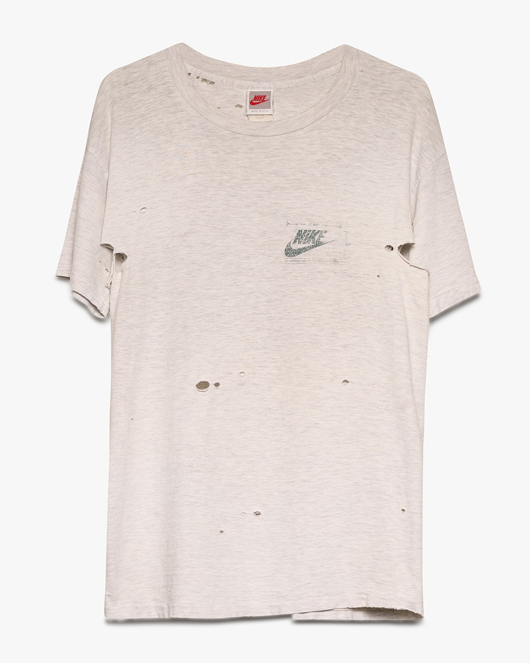 Distressed Nike Swoosh Tee
