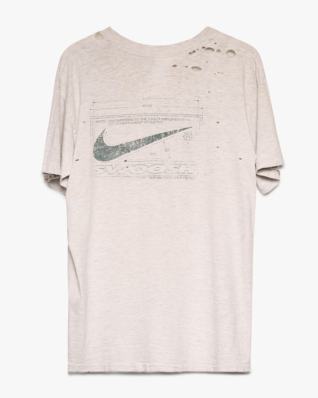 Distressed Nike Swoosh Tee
