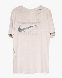 Distressed Nike Swoosh Tee