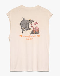 Hawaiian Shark Sleeveless Tee