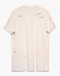 Paint Splattered Blank White Tee