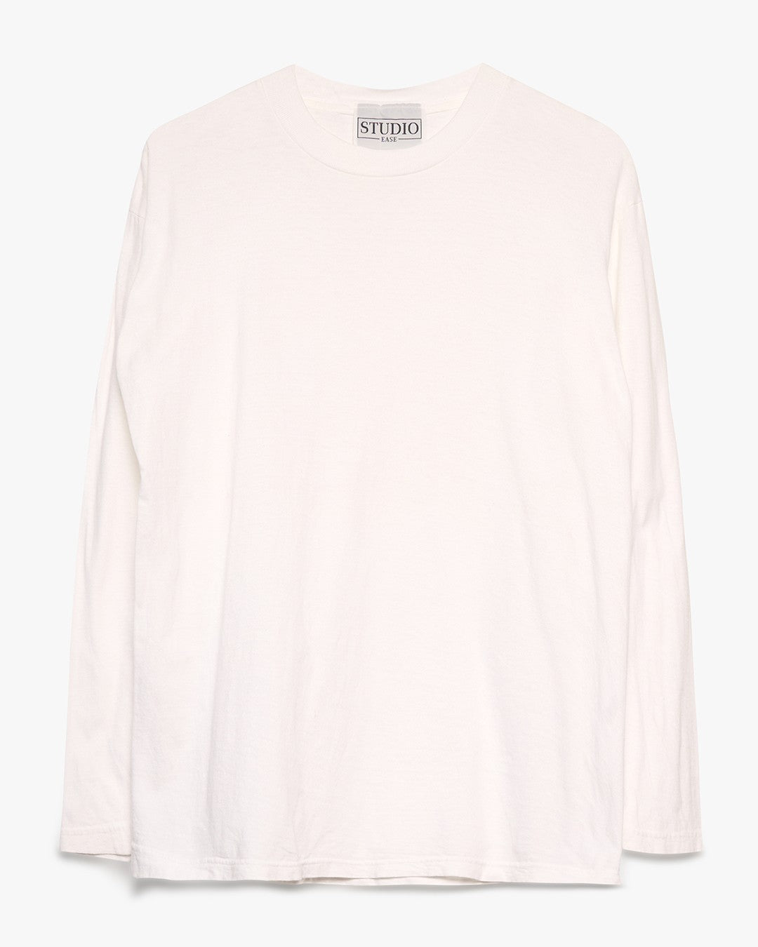 Studio Ease Blank White Long Sleeve T-Shirt