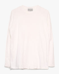 Studio Ease Blank White Long Sleeve T-Shirt