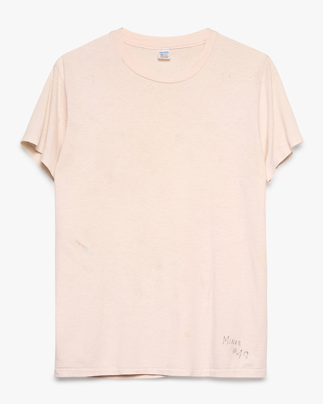 Hanes Miner #49 Pink/White Tee