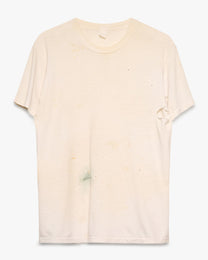 Painted &amp; Stained Blank White Tee