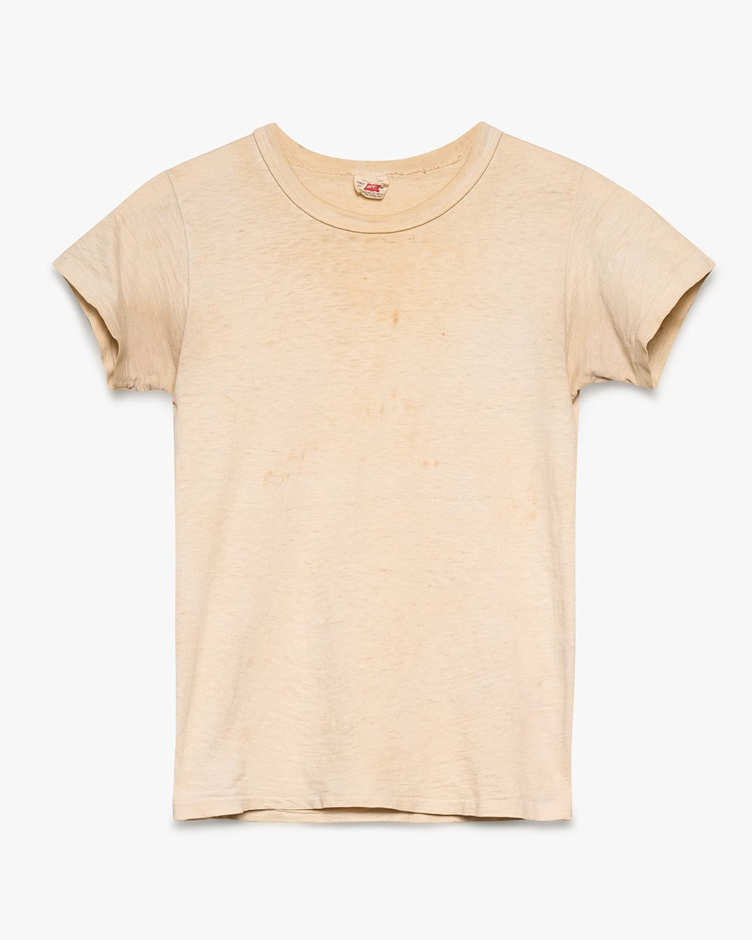 Hanes Dirt-Stained Blank White Baby Tee