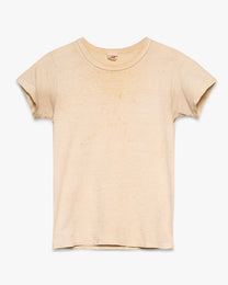 Hanes Dirt-Stained Blank White Baby Tee