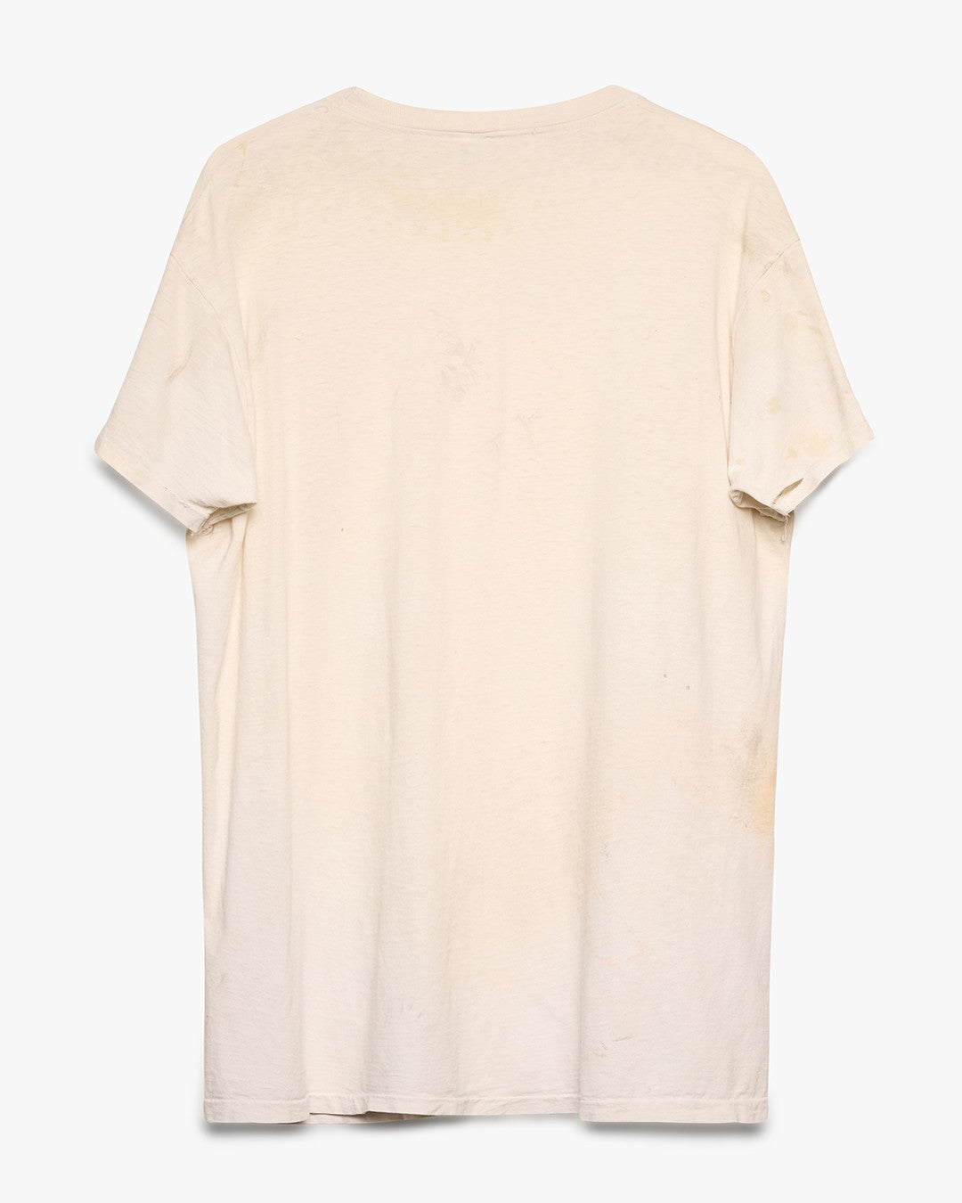 Stained Hanes Classic Blank White Tee
