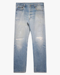 Faded &amp; Repaired Levi's 501 Jeans