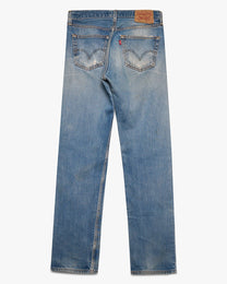 Distressed &amp; Faded Levi's 501 Jeans
