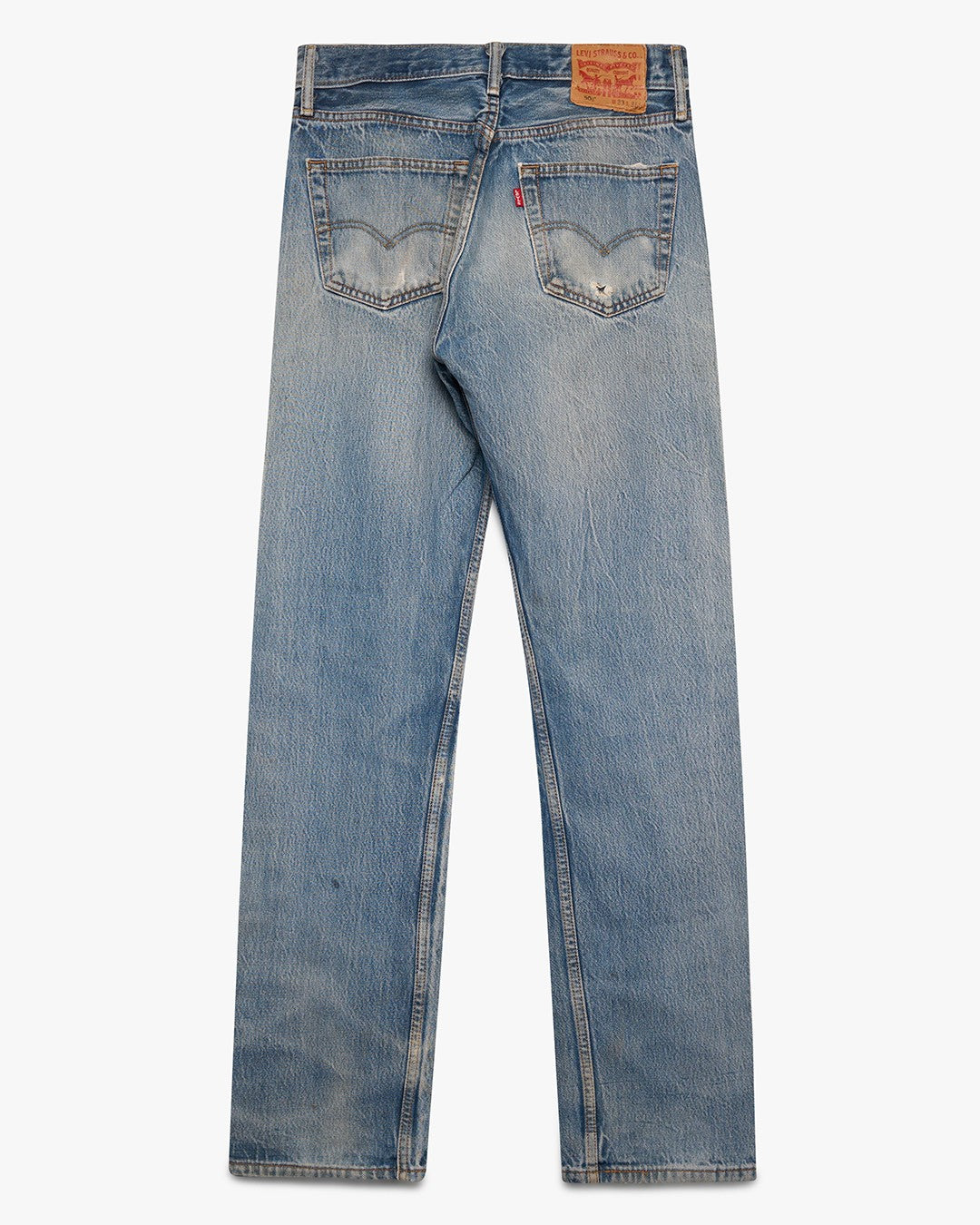 Distressed &amp; Faded Levi's 501 Jeans