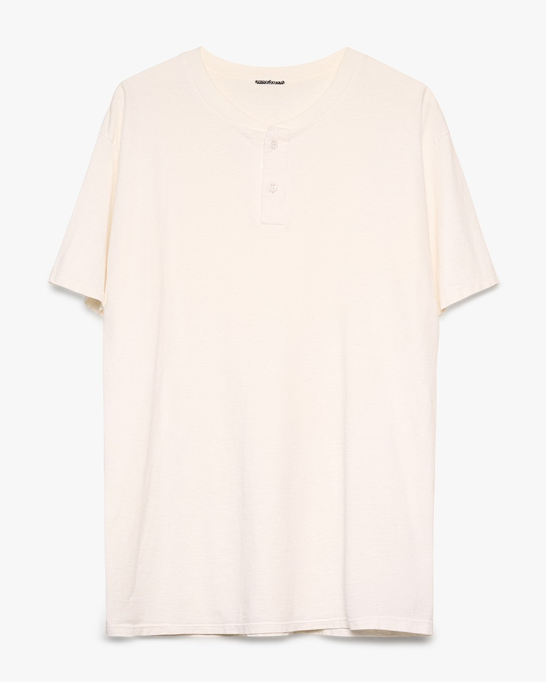 Henley Blank White Tee