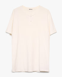Henley Blank White Tee