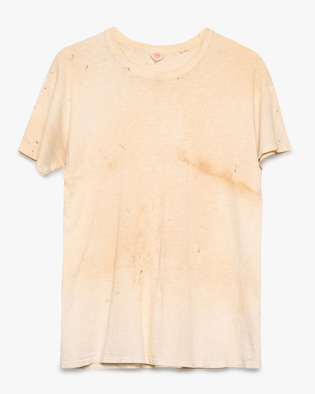Hanes Dirt-Stained Blank White Tee