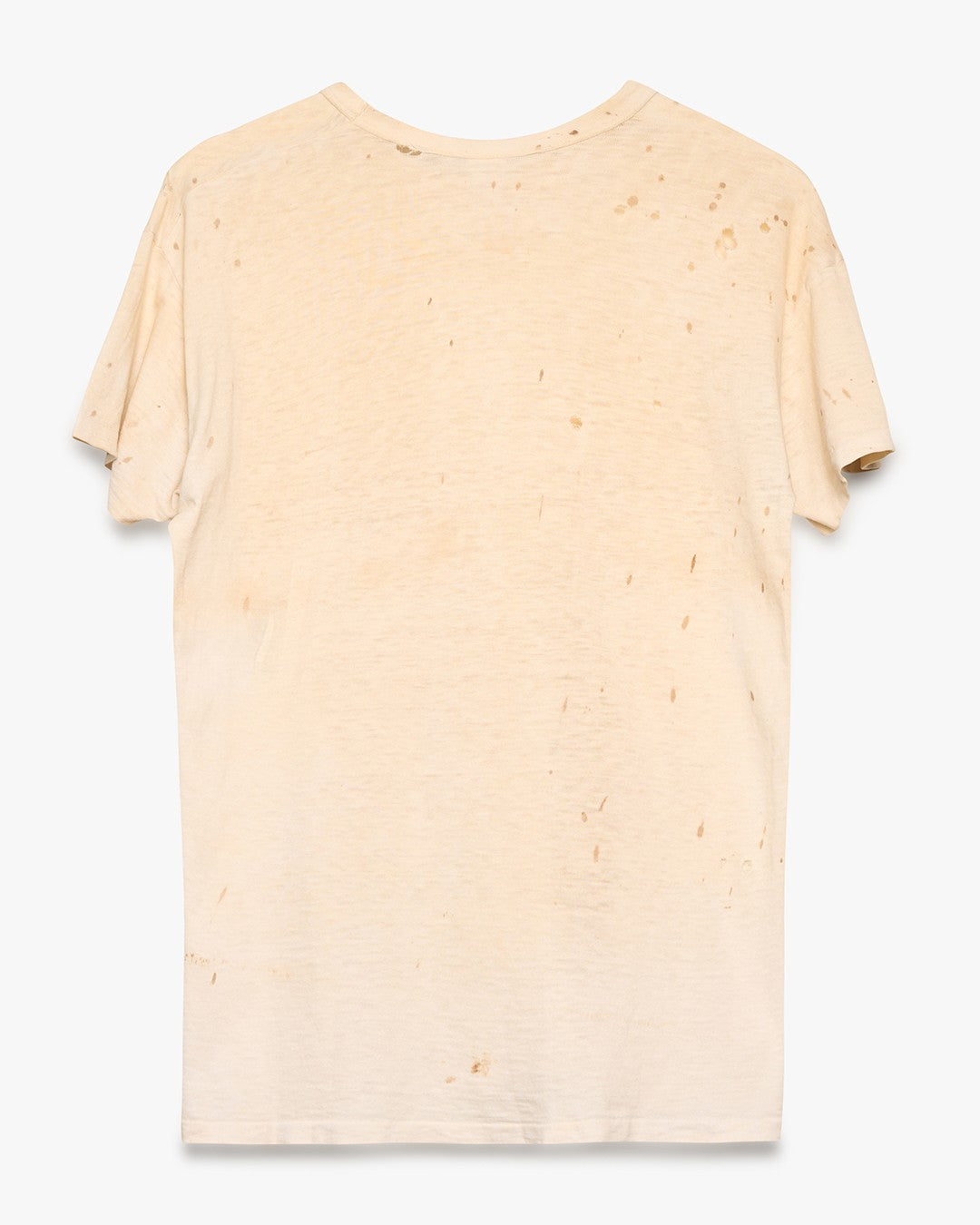 Hanes Dirt-Stained Blank White Tee